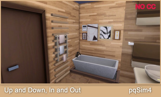 Sims 4 Up and Down, In and Out House at pqSims4