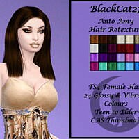 Anto Amy Hair Retexture By Blackcat27