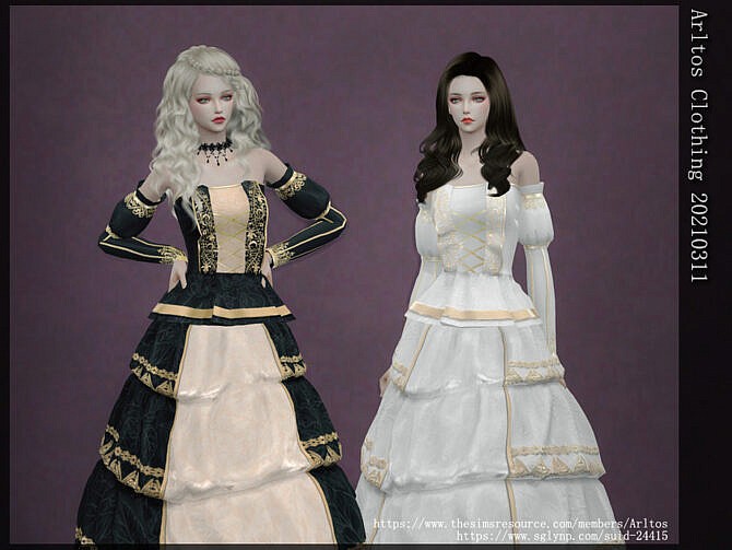 Sims 4 Dress 20210311 by Arltos at TSR
