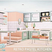 Retro Pastel Kitchen By Mini Simmer