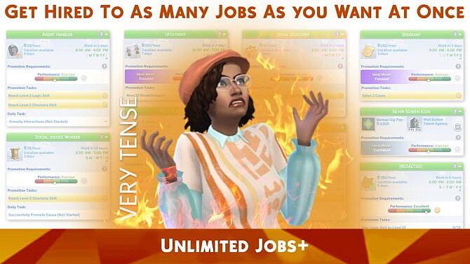 Sims 4 Unlimited Jobs+ by TURBODRIVER at Mod The Sims 4
