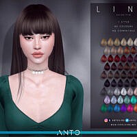Lina Long Straight Hair With Fringe By Anto