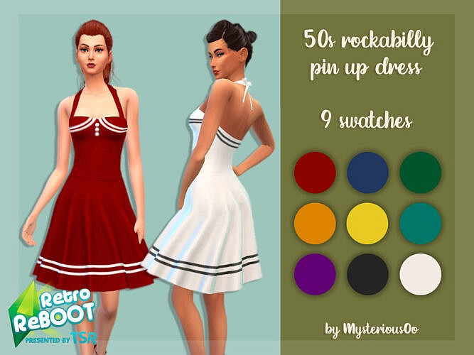 Retro 50s Rockabilly Pin Up Dress By Mysteriousoo