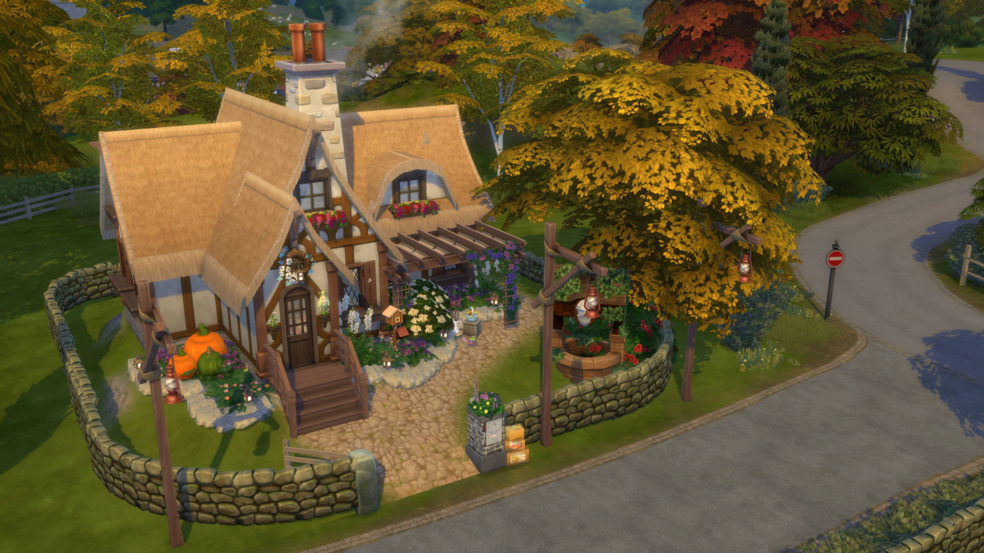 Tiny Witch Cottage 20x20 by bradybrad7 at Mod The Sims 4 » Sims 4 Updates