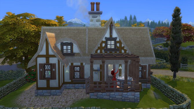 Sims 4 Tiny Witch Cottage 20x20 by bradybrad7 at Mod The Sims 4