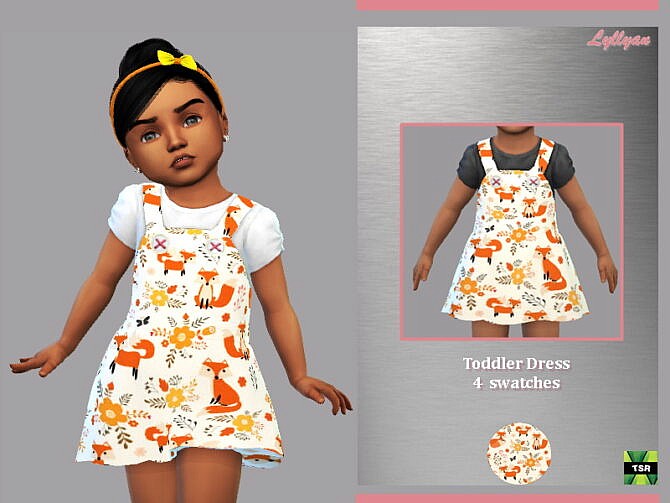 Sims 4 Toddler dress Any by LYLLYAN at TSR