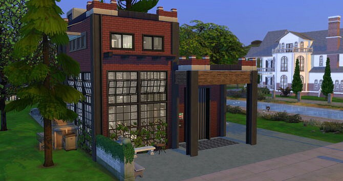 Sims 4 Industrial House by yìng yue at The Sims Lover