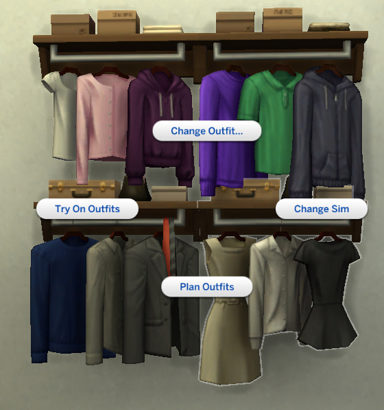 Sims 4 Default Functional Closet Shelves by Qahne at Mod The Sims 4