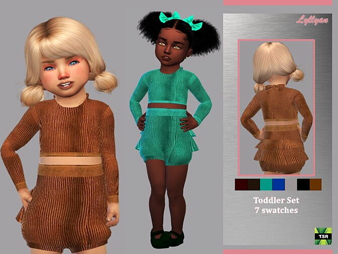 Sims 4 Toddler set Kely by LYLLYAN at TSR