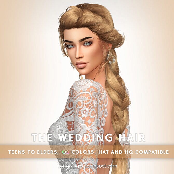 Sims 4 The Wedding Hair at Sonya Sims