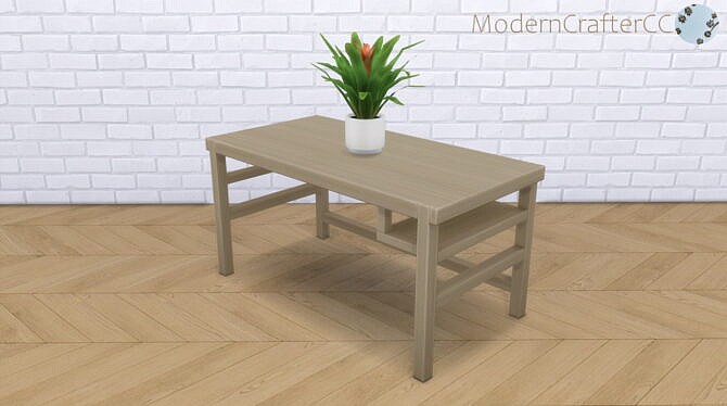 Sims 4 Live to Work Desk Recolour at Modern Crafter CC