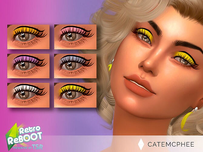 Sims 4 Retro Twiggy Eyeshadow ES 20 by catemcphee at TSR
