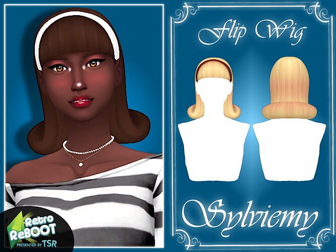 Retro Flip Wig Hair And Acc Set By Sylviemy