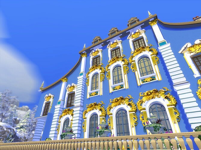 Sims 4 Rococo Palace Gilded Golden Walls & Window Frames at Anna Quinn Stories