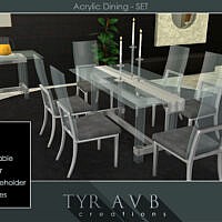Acrylic Dining Set By Tyravb