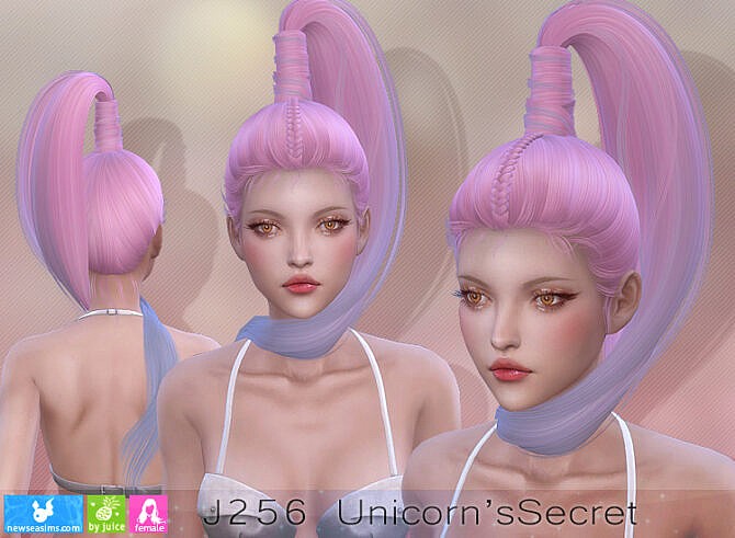Sims 4 J256 Unicorns Secret Hair at Newsea Sims 4