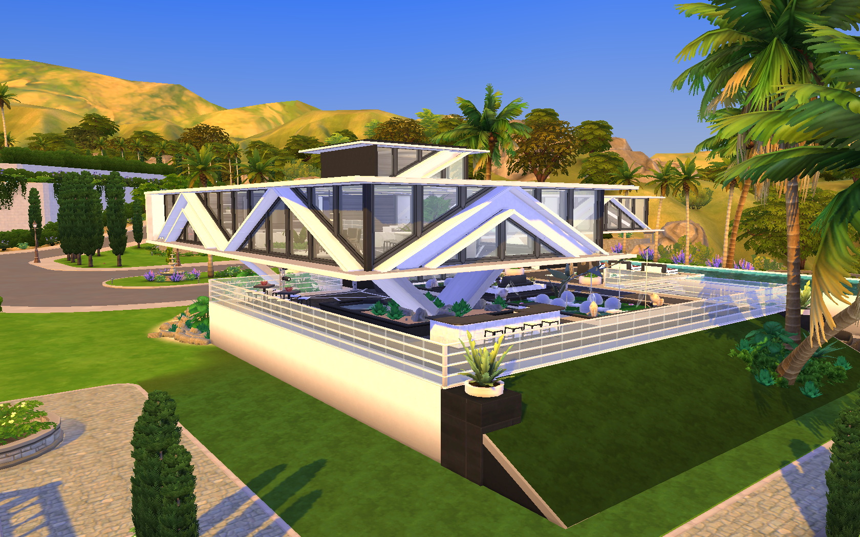 Lost Gravity Modern Futuristic Home By Cicada At Mod The Sims 4 Sims   2064 