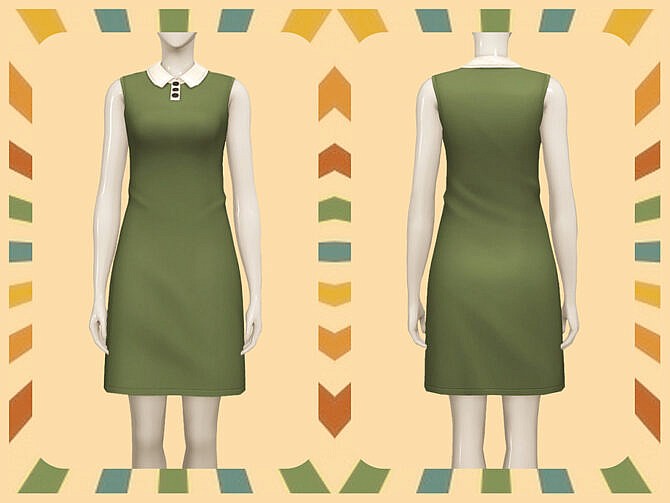 Sims 4 Retro Skimmer Dress by Nords at TSR