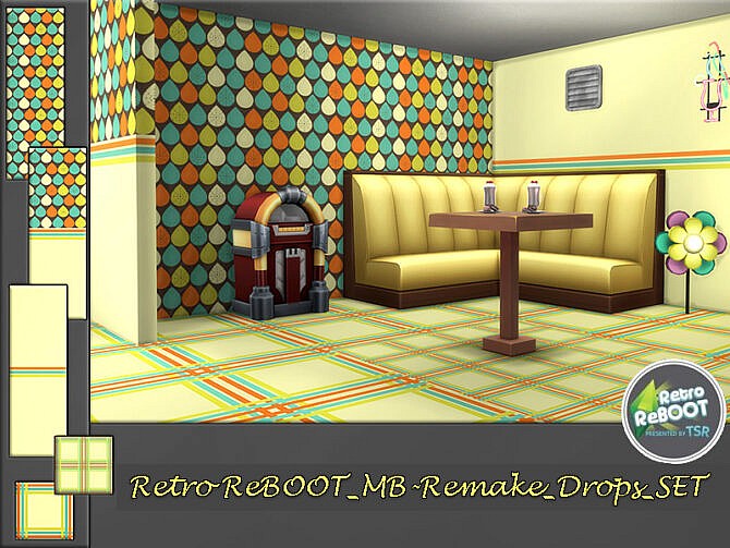 Sims 4 Retro MB Remake Drops SET by matomibotaki at TSR