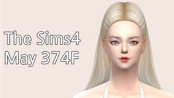 Sims 4 Hair 374 for females at May Sims