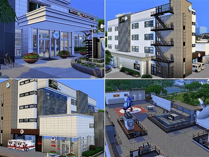 Sims 4 Hospital Central by casmar at TSR