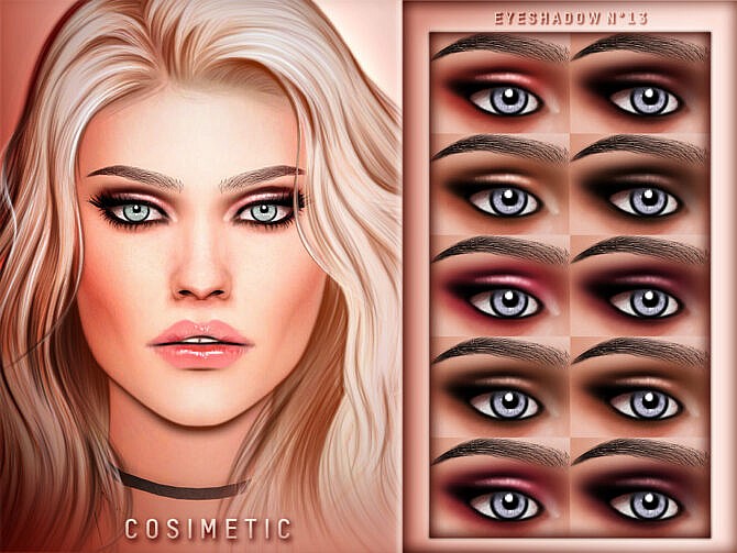 Sims 4 Eyeshadow N13 by cosimetic at TSR