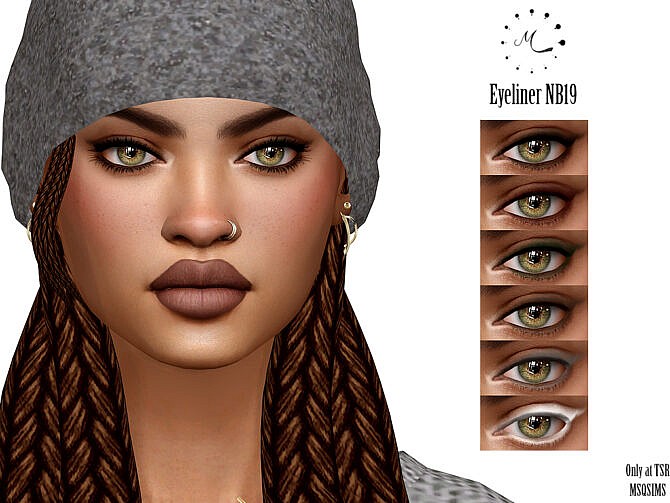 Sims 4 Eyeliner NB19 at MSQ Sims