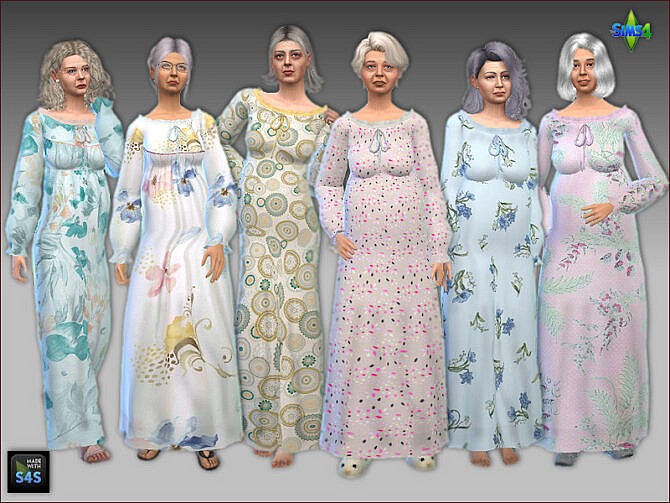 Sims 4 Nightgowns for seniors at Arte Della Vita