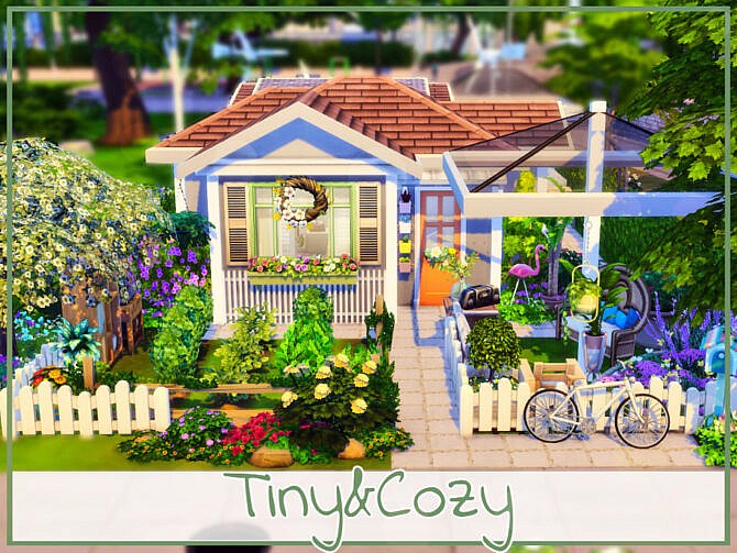 Sims 4 Tiny & Cozy Home by simmer adelaina at TSR