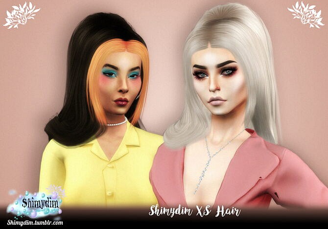 Sims 4 XS HAIR + OMBRE at Shimydim Sims