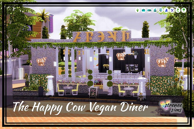 Sims 4 The Happy Cow Restaurant at Strenee Sims