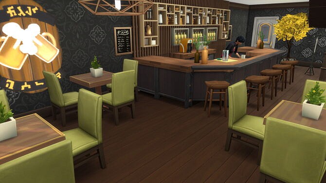 Sims 4 Retail Gelato shop, fashion store and bar by bradybrad7 at Mod The Sims 4