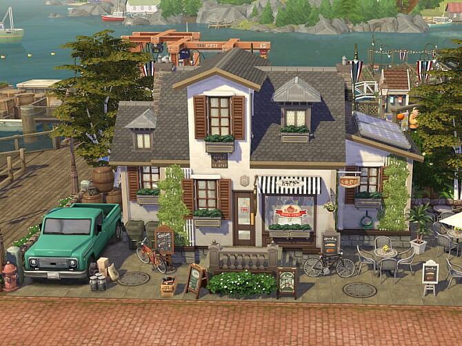 Sims 4 Village Cafe by Flubs79 at TSR