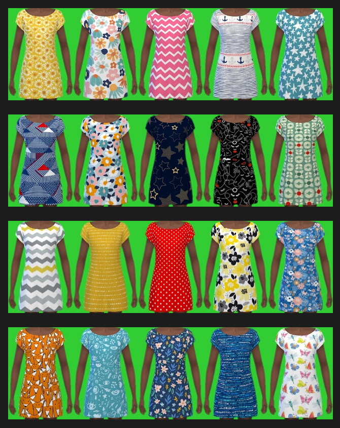 Sims 4 Get Together Dress for Kids Recolors at Annett’s Sims 4 Welt