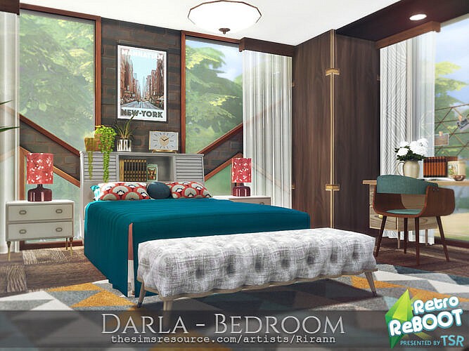 Retro Darla Bedroom By Rirann
