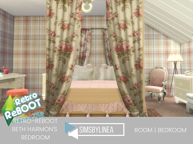 Retro Beth Harmon’s Bedroom By Simsbylinea