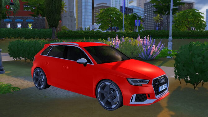 Sims 4 Audi RS3 at LorySims