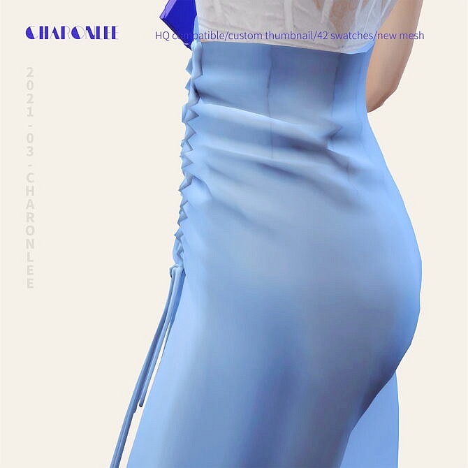 Sims 4 Nanushka Wrap Skirt at Charonlee