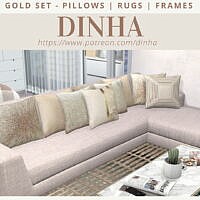 Gold Set Pillows | Rugs | Frames