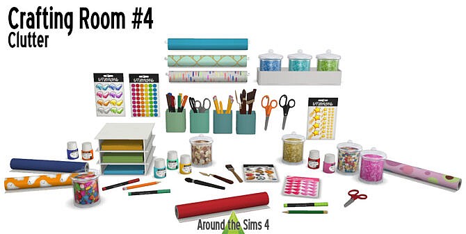 Sims 4 Crafting room #4   Clutter at Around the Sims 4
