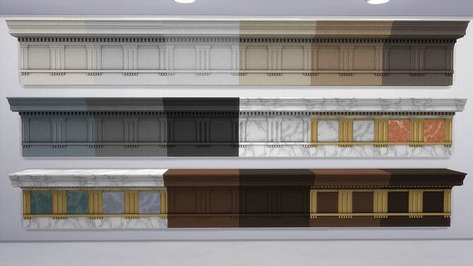 Sims 4 Doric Entablature by TheJim07 at Mod The Sims 4