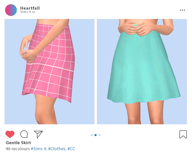 Sims 4 Gentle skirt at Heartfall