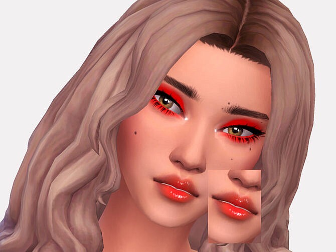 Sims 4 Floral Lipgloss by Sagittariah at TSR