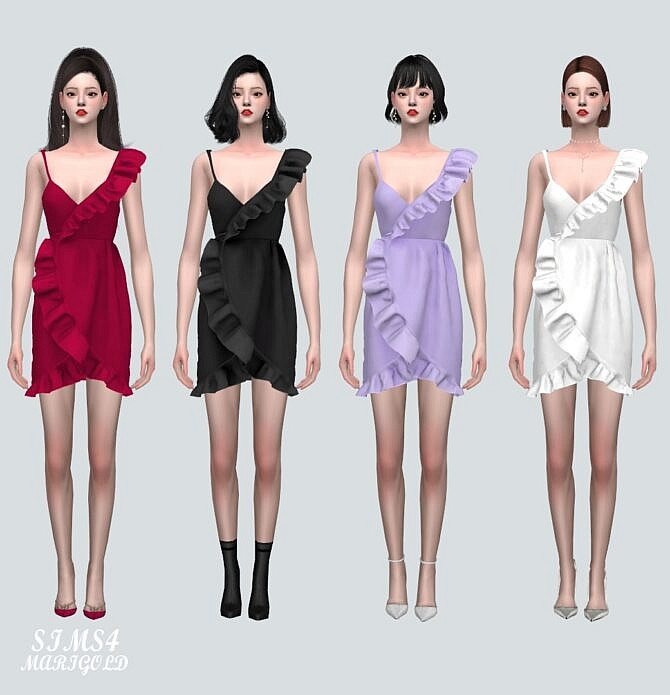 Sims 4 Tulip Mini Dress at Marigold