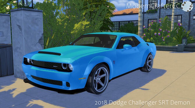 Sims 4 2018 Dodge Challenger SRT Demon at Modern Crafter CC