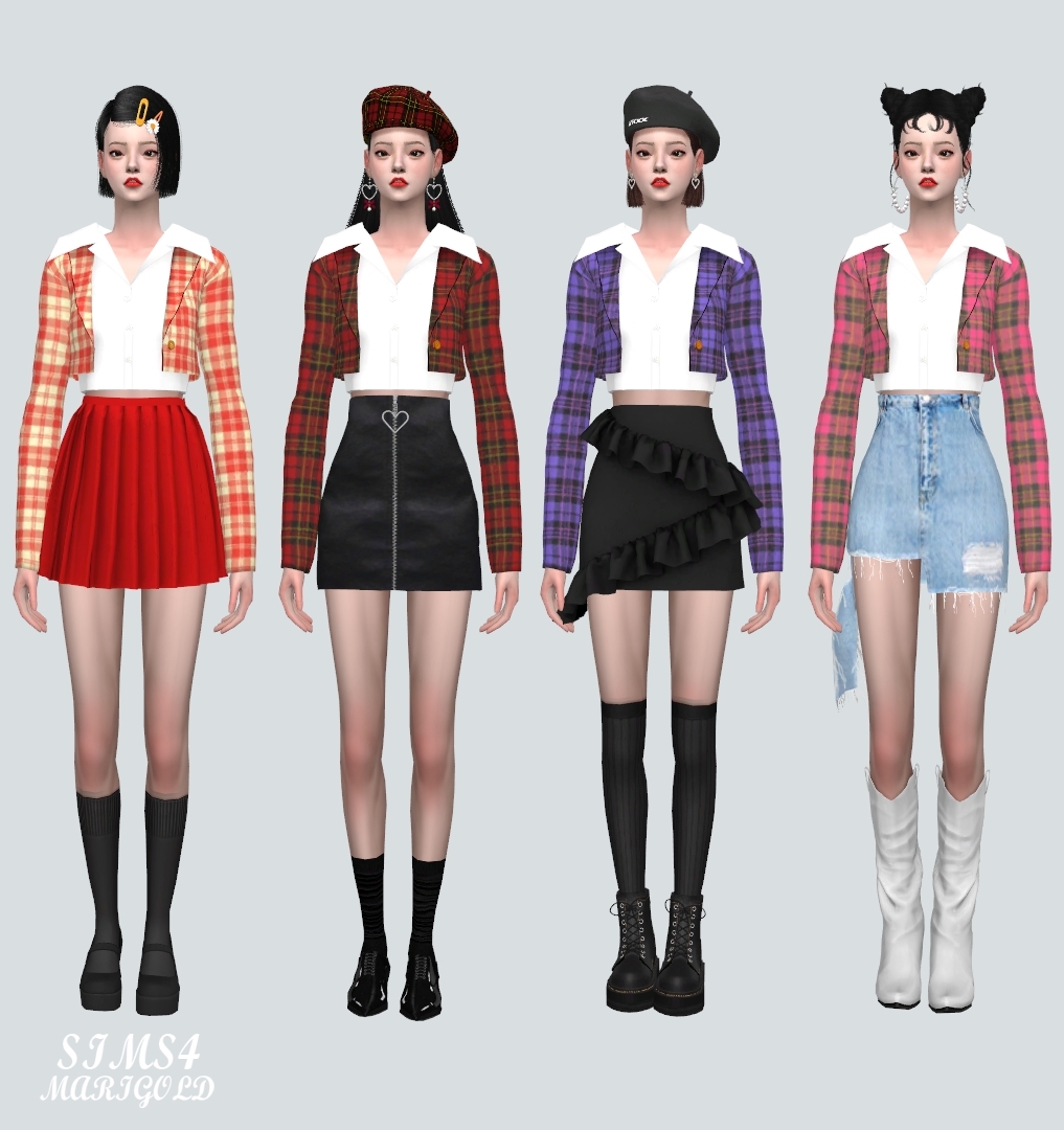 Crop Jacket V2 at Marigold » Sims 4 Updates