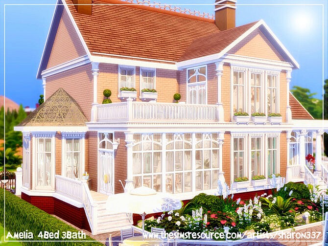 Sims 4 Amelia house by sharon337 at TSR