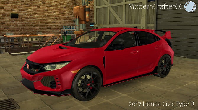 Sims 4 2017 Honda Civic Type R at Modern Crafter CC