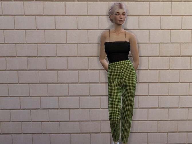 Sims 4 Plaid Pants by chrimsimy at TSR