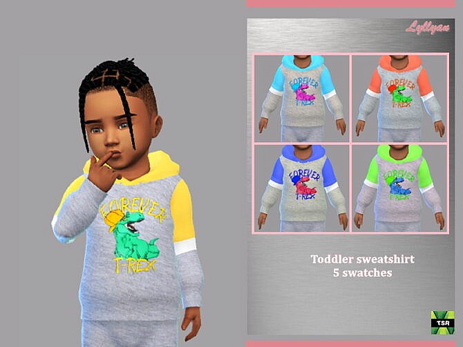 Sims 4 Toddler sweatshirt Gabriel by LYLLYAN at TSR
